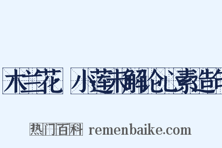 木兰花·小莲未解论心素造句是什么意思的图片